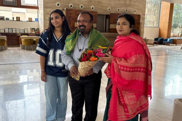 Felicitating a Kannadiga Councillor from the United Kingdom