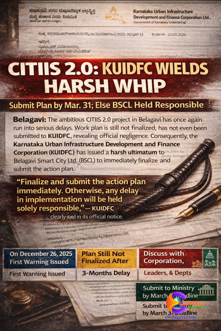 ಸ್ಮಾರ್ಟ ಸಿಟಿಗೆ ಖಡಕ್ ವಾರ್ನಿಂಗ್..